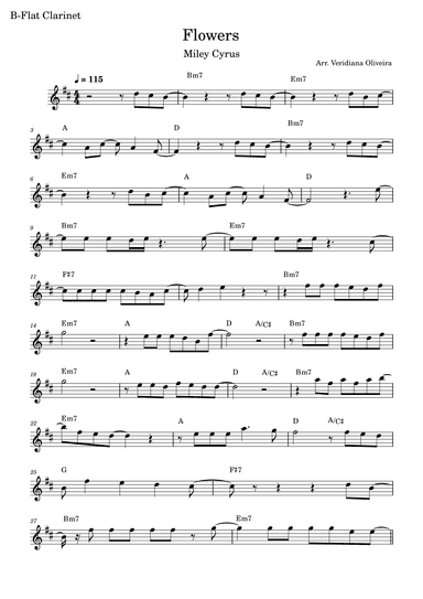 Flowers (arr. Veridiana Oliveira)