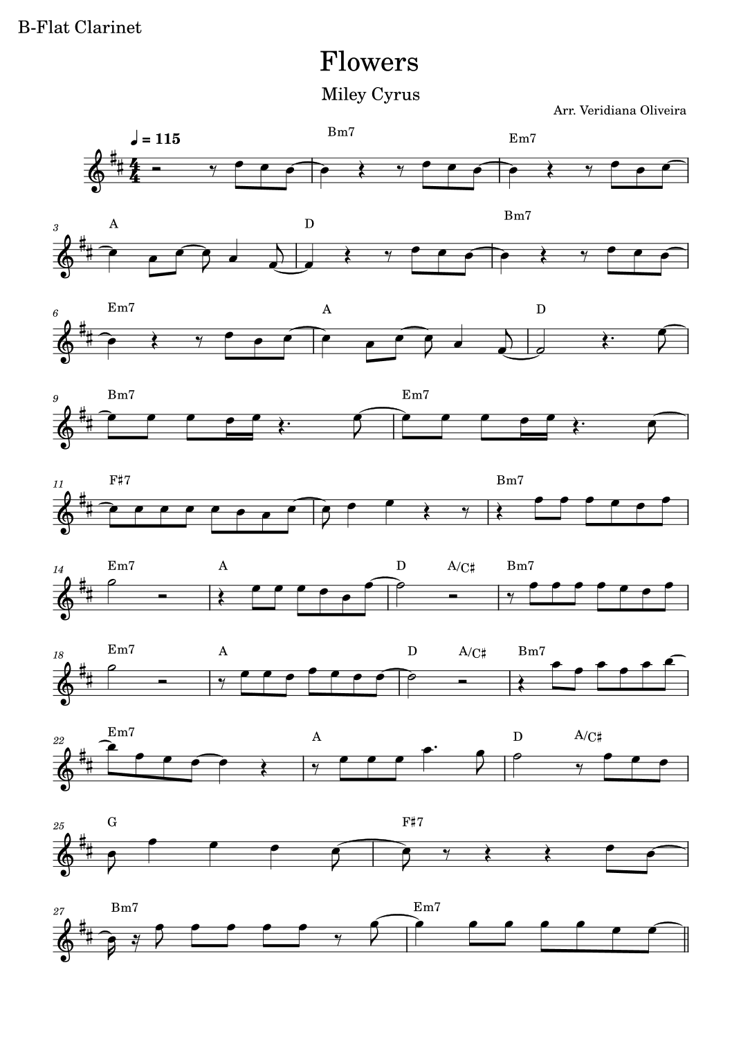Flowers (arr. Veridiana Oliveira)