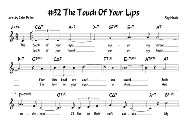 The Touch Of Your Lips (arr. John Fries)
