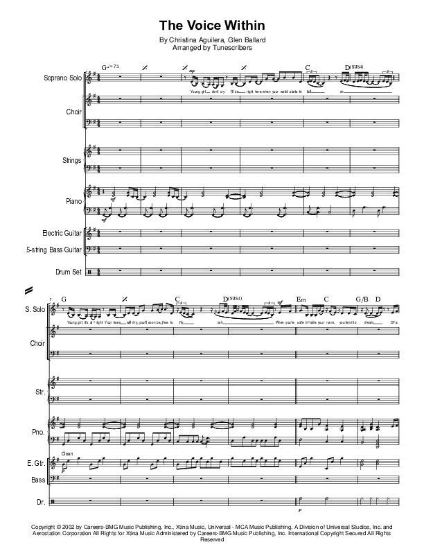 The Voice Within (arr. Tunescribers)