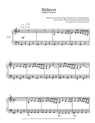 Believer (arr. Fernando Ramos)