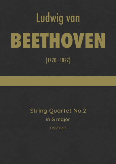 Beethoven - String Quartet No.2 in G major, Op.18 No.2 (arr. J.G. Cucó Barber)