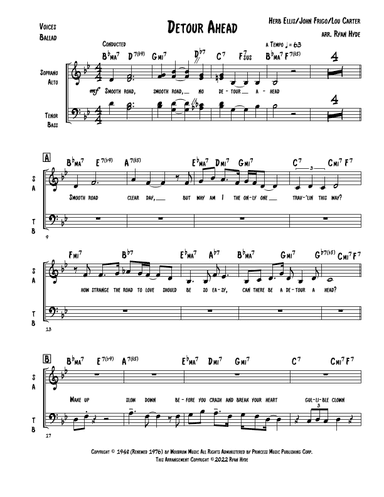 Detour Ahead (arr. Ryan Hyde)