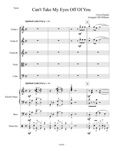 Can't Take My Eyes Off Of You (arr. DB Williams)