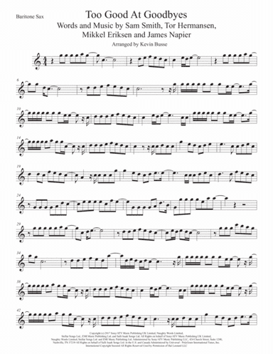 Too Good At Goodbyes (arr. Kevin Busse)