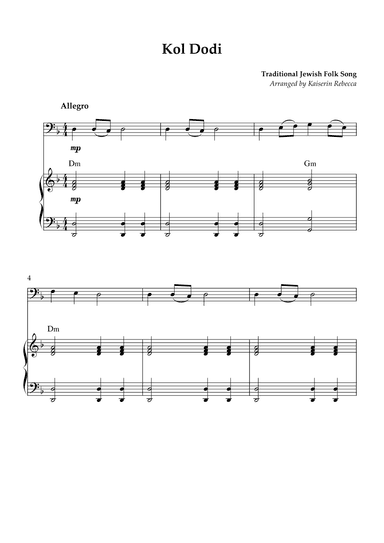 Kol Dodi (arr. Kaiserin Rebecca)