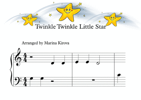 Twinkle Twinkle Little Star - EASY TO READ FORMAT (arr. Marina Kirova)