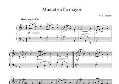 Minuet in F major (arr. Jofré Juan Pablo)
