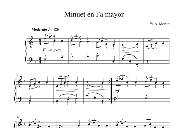 Minuet in F major (arr. Jofré Juan Pablo)