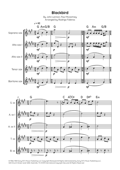Blackbird (arr. Rodrigo Faleiros)