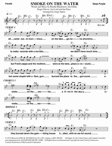 Smoke On The Water (arr. Jorge Juárez)