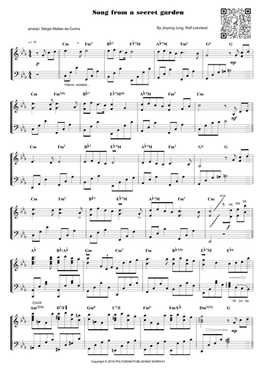 Song From A Secret Garden (korean Version) (arr. Sérgio Matias da Cunha)