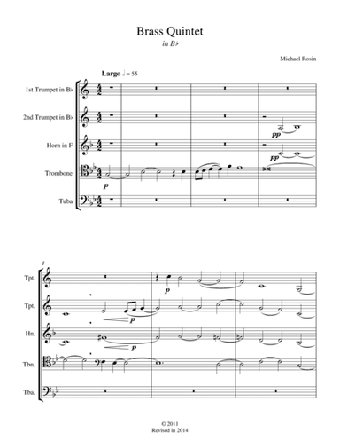 Brass Quintet in Bflat