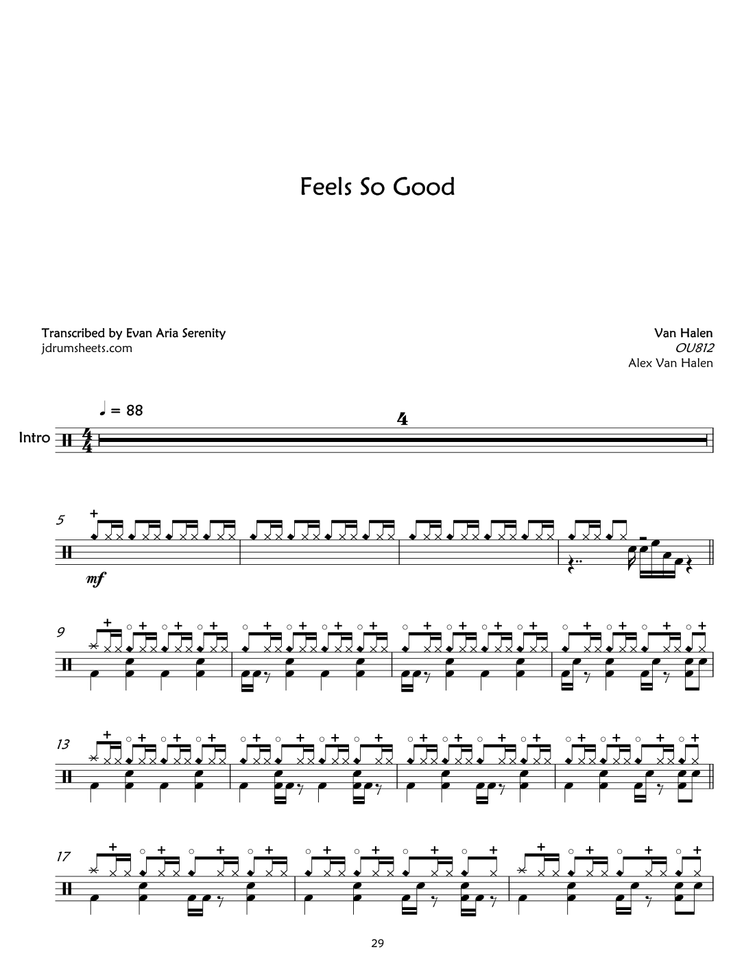 Feels So Good (arr. Evan Aria Serenity)