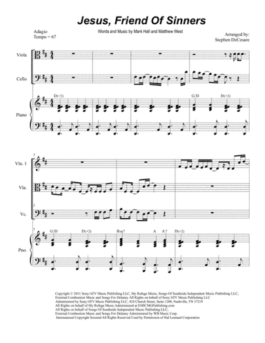 Jesus, Friend Of Sinners (arr. Stephen DeCesare)