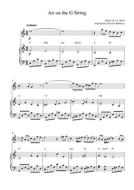 Air on the G String (arr. Kaiserin Rebecca)