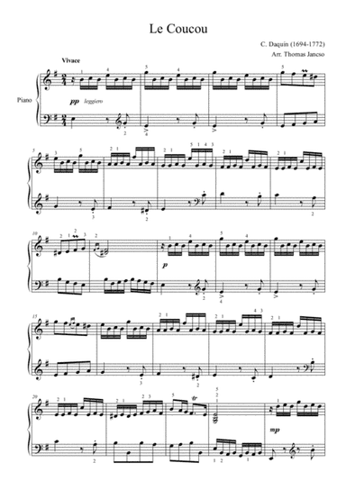 Le Coucou (arr. Thomas Jancso)