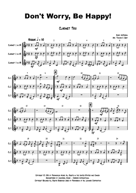 Don't Worry, Be Happy (arr. Thomas H. Graf)