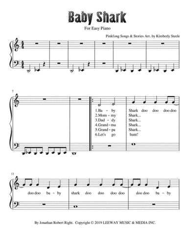 Baby Shark (arr. Kimberly Steele)