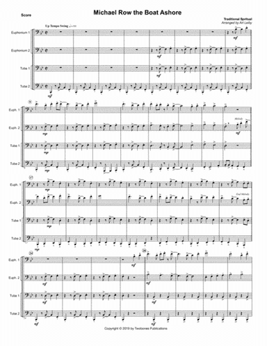 Michael Row the Boat Ashore (arr. Art Leiby)