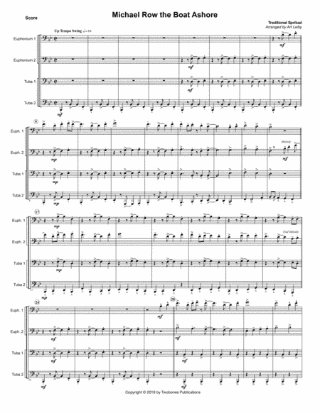 Michael Row the Boat Ashore (arr. Art Leiby)