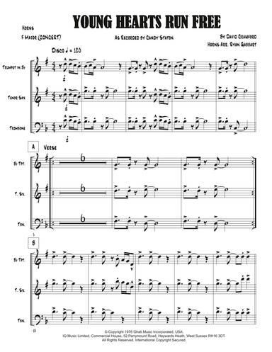 Young Hearts Run Free (arr. Ryan Gabbart)