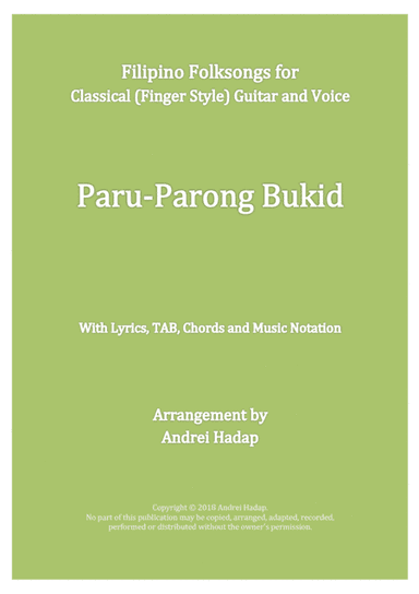 Paru-Parong Bukid (Fingerstyle Guitar with TAB) (arr. Andrei Hadap)