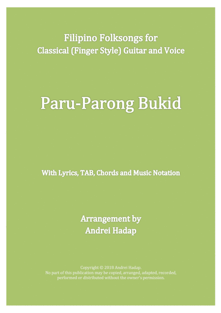 Paru-Parong Bukid (Fingerstyle Guitar with TAB) (arr. Andrei Hadap)