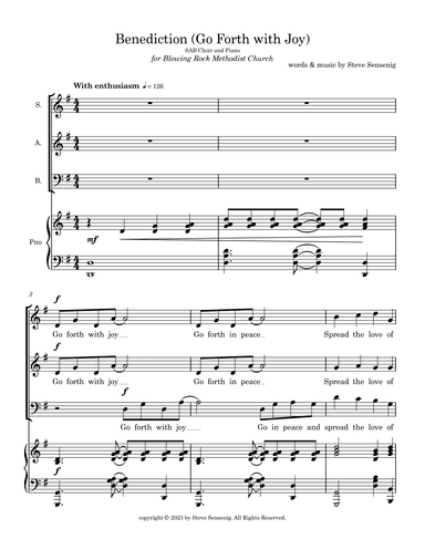 Benediction (Go Forth in Joy)