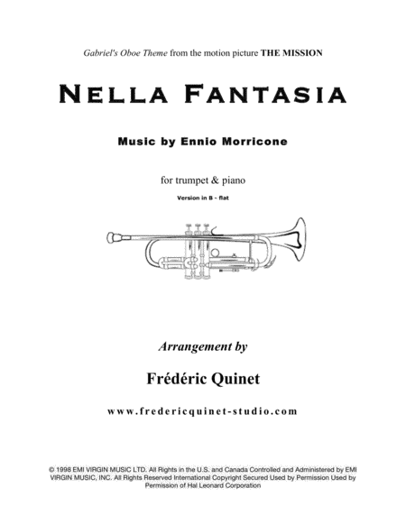 Nella Fantasia (arr. Frederic Quinet)