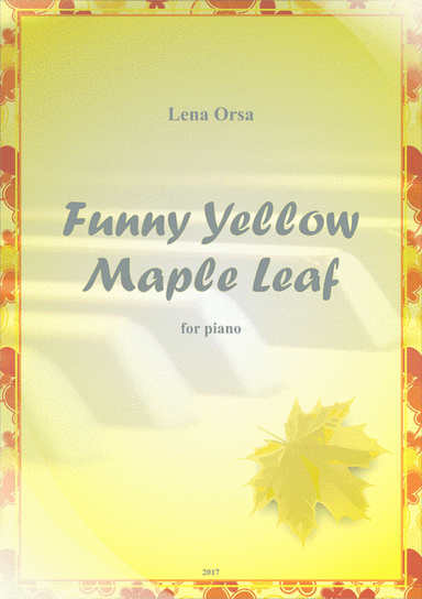 Funny Yellow Maple Leaf