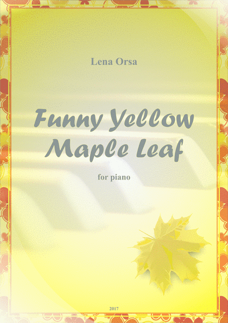 Funny Yellow Maple Leaf