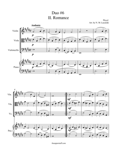 Romance from Duo #6 (arr. Nick Lacanski)