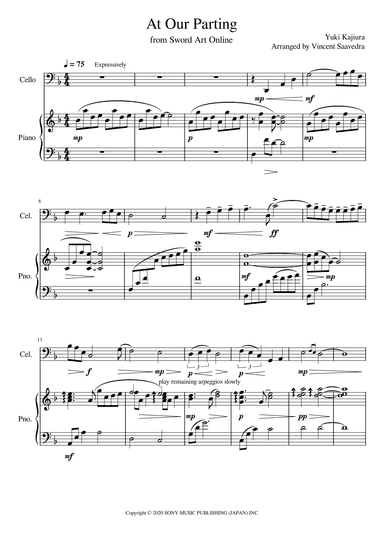 At Our Parting (arr. Vincent Saavedra)