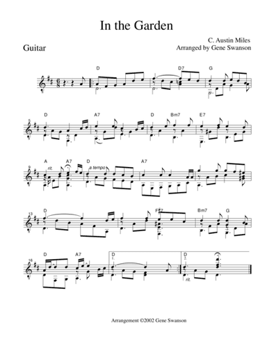 In The Garden (arr. Gene Swanson)