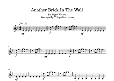 Another Brick In The Wall (arr. Thiago Marconato)