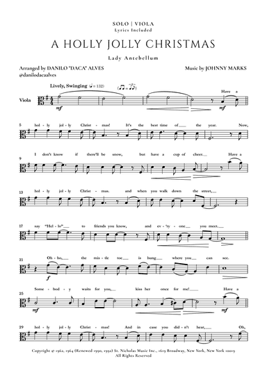 A Holly Jolly Christmas (arr. Danilo "Daca" Alves)