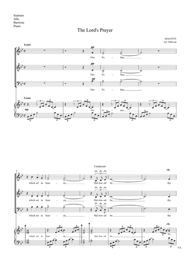 The Lord's Prayer (arr. David M. Sullivan)