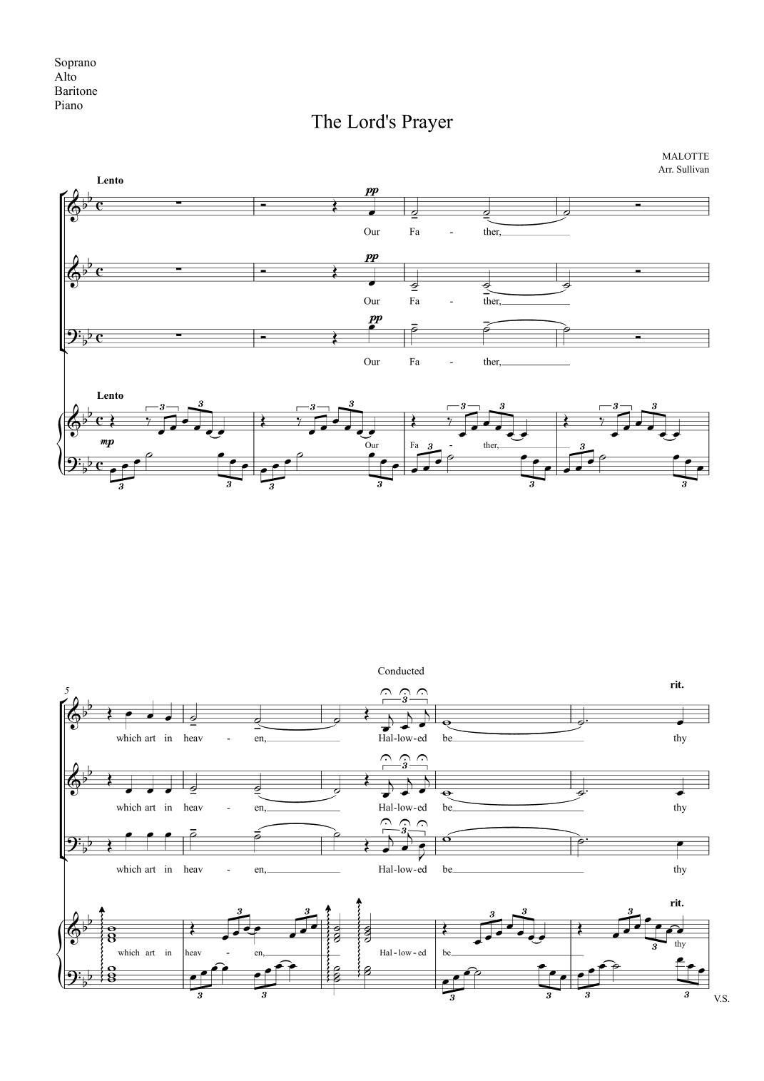 The Lord's Prayer (arr. David M. Sullivan)