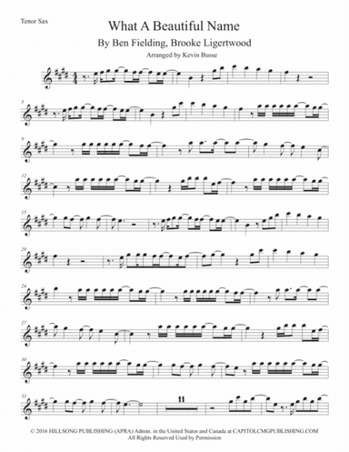 What A Beautiful Name (arr. Kevin Busse)