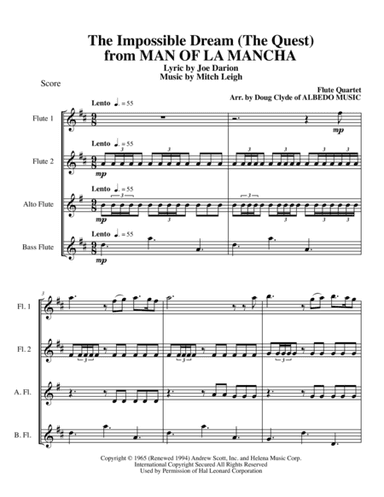 The Impossible Dream (arr. Doug Clyde)