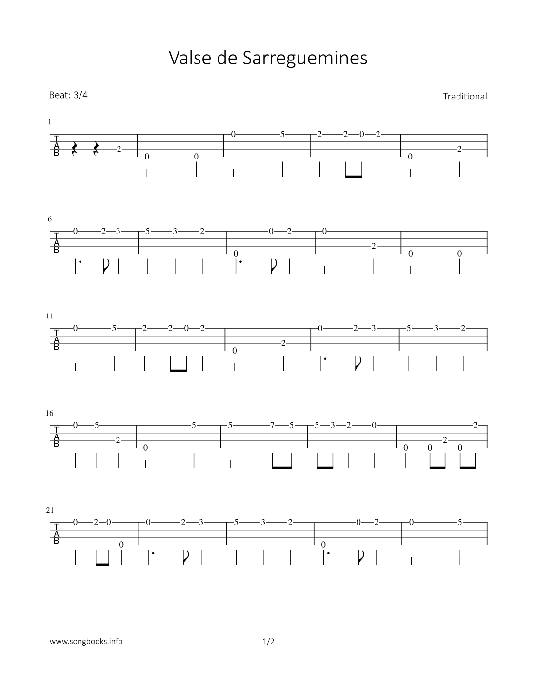 Valse de Sarruguemines (arr. Bettina Schipp)