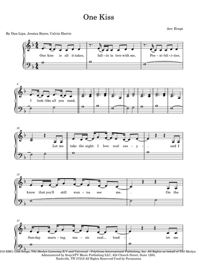 One Kiss (arr. Erupt)