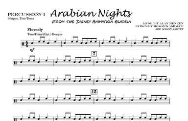 Arabian Nights - Score Only (arr. Mason Sawyer)