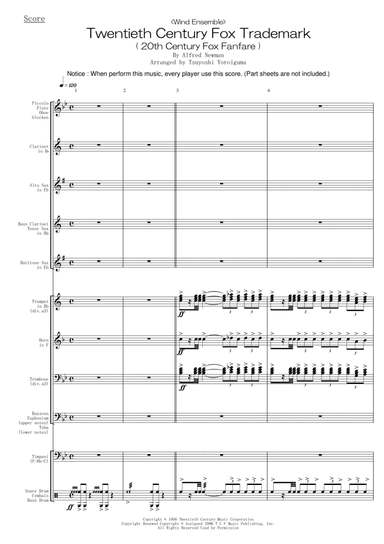 Twentieth Century Fox Trademark (arr. Tsuyoshi Yoroiguma)