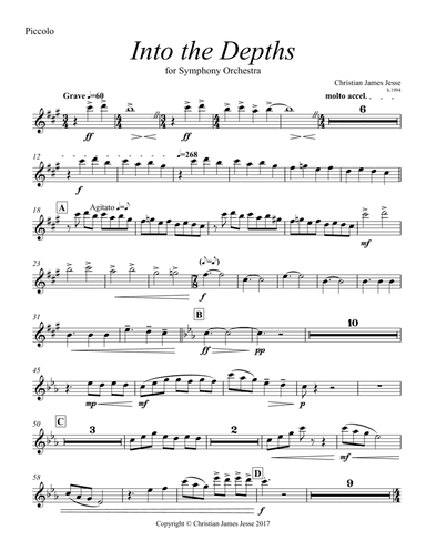Into the Depths - Instrumental Parts