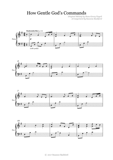 How Gentle God's Commands (arr. Susanne Bashford)