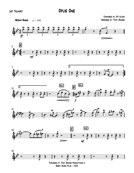 Opus One (arr. Tony Benade)