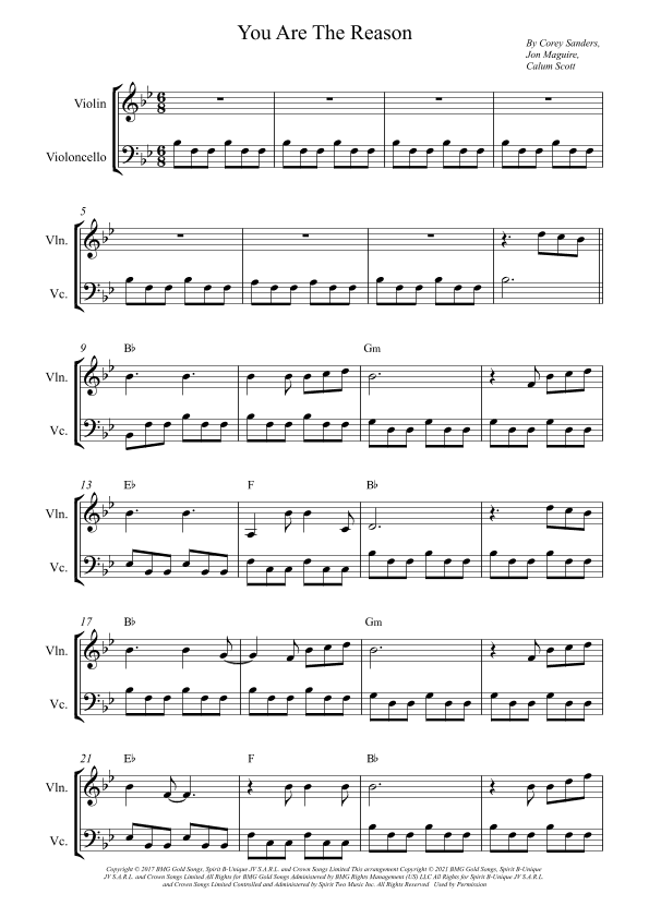 You Are The Reason (arr. Wesley S. SIlva)