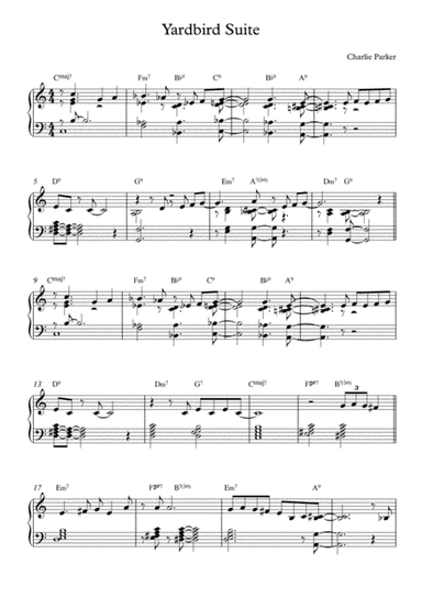 Yardbird Suite (arr. Andrea Majzik)